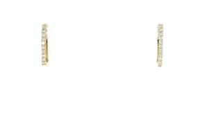 Roberto Coin .20 ct. t.w. Diamond Inside-Outside Hoop Earrings in 18kt Yellow Gold
