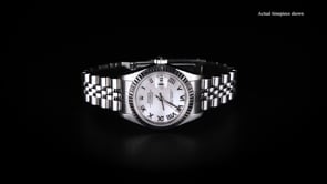 Pre-Owned Rolex Datejust Womens 26mm Automatic Stainless Steel and 18kt White Gold Watch