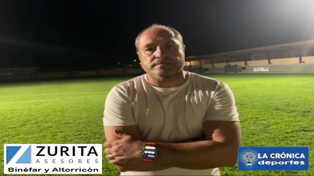 CHELU (Entrenador Altorricón) CD Altorricón 2-1 Lleida CF / Partido de Pretemporada