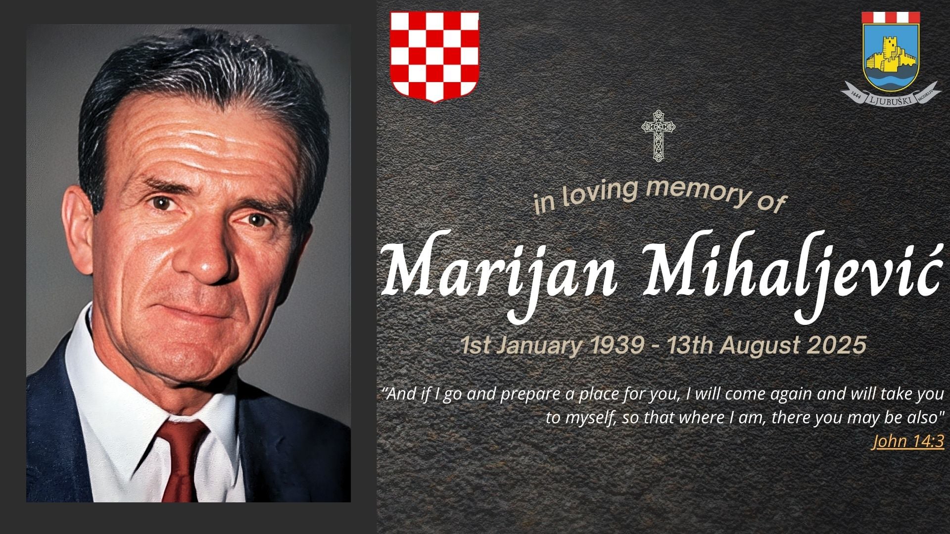 Funeral livestream of the late Marijan Mihaljević