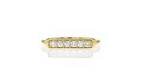 .25 ct. t.w. Lab-Grown Diamond Bar Ring in 18kt Gold Vermeil