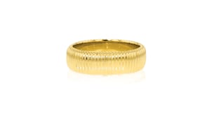 18kt Gold Vermeil Ribbed Ring