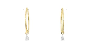 .10 ct. t.w. Pear-Shaped Lab-Grown Diamond Drop Earrings in 14kt Yellow Gold