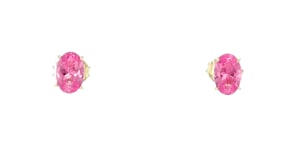 .70 ct. t.w. Oval Lab-Grown Pink Sapphire Stud Earrings in 18kt Gold Vermeil