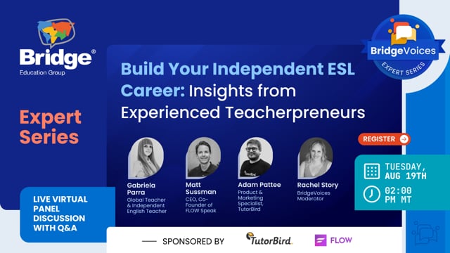 Build Your Independent ESL Career: Insights from Experienced Teacherpreneurs