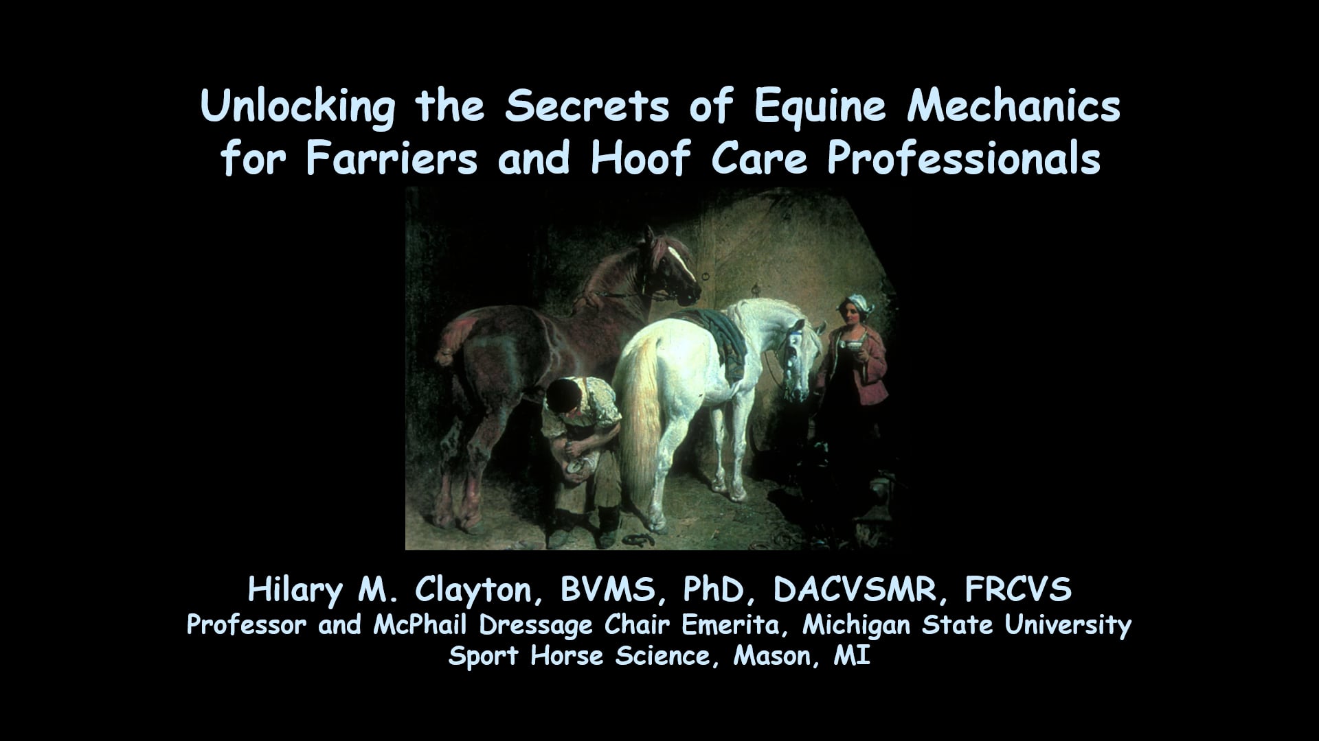 Unlocking the Secrets of Equine Mechanics with Hilary M. Clayton BVMS, PhD, DACVSMR, FRCVS