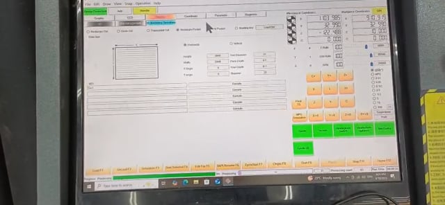 Rectangle Machining Settings by CNC Router Head on FlatCUT Oscillating Controller