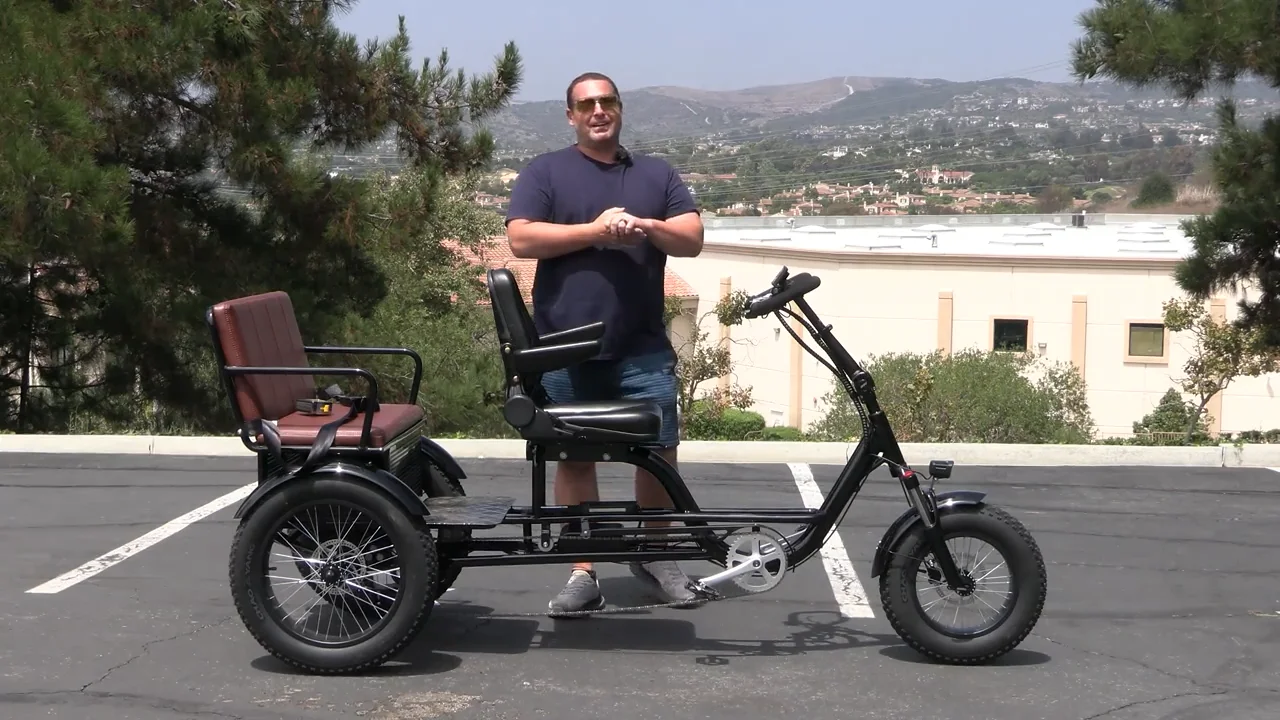 sixthreezero EVRYjourney Recumbent EBike Rickshaw 750w