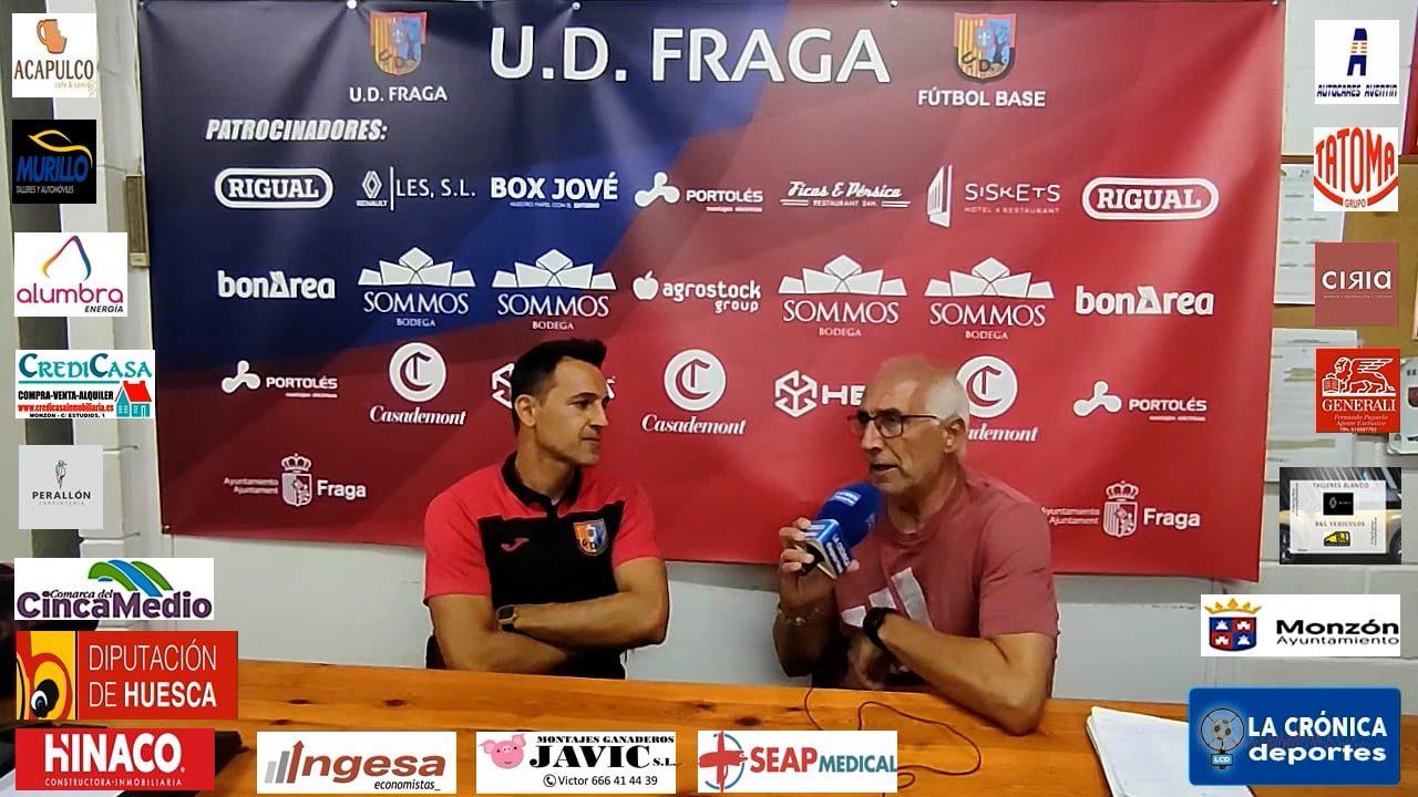 COPA DIPUTACIÓN PROVINCIAL DE HUESCA  SEMIFINAL  UD FRAGA 1-2 CDJ TAMARITE   DAVID GIMÉNEZ  ( ENTRENADOR UD FRAGA )