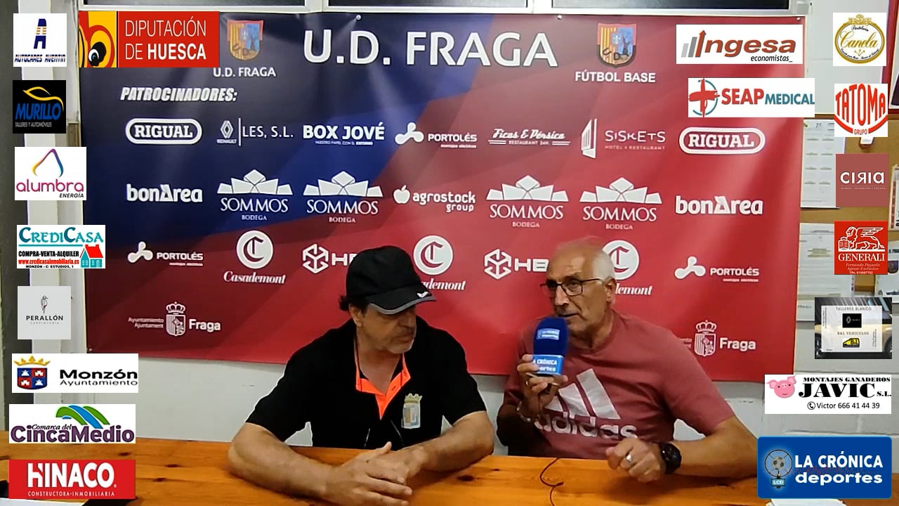 COPA DIPUTACIÓN PROVINCIAL DE HUESCA  SEMIFINAL  UD FRAGA 1-2 CDJ TAMARITE   FÉLIX  JIMÉNEZ ( ENTRENADOR CDJ TAMARITE )