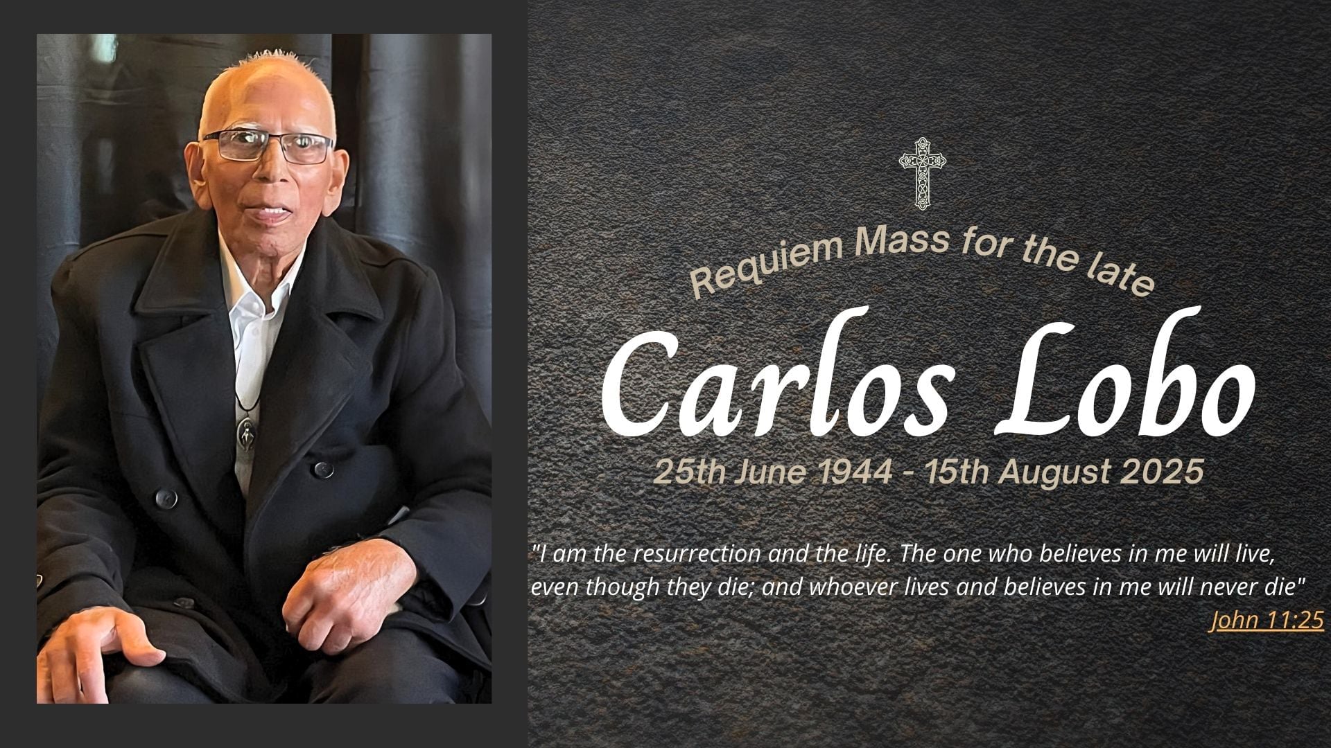 Funeral livestream of the late Carlos Lobo