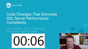 Code Changes that Eliminate SQL Server Performance Complaints