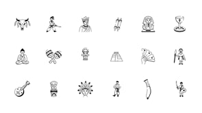 Animated Culture Doodle, an Outline Icon by Vectors Market (Thumbnail 4 of 4)