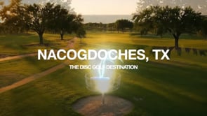 Disc golf course drone flyover