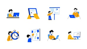 Animated Workplace Illustrations, a Work Illustration by Vectors Market (Thumbnail 4 of 4)