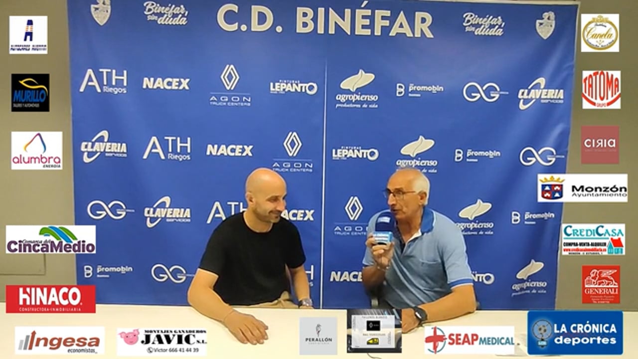 CD BINÉFAR 1-1 AT.MONZÓN ALUMBRA  COPA  FEDERACIÓN SEMIFINAL  VUELTA    JOAQUIN PONSA ( ENTRENADOR CD BINÉFAR )