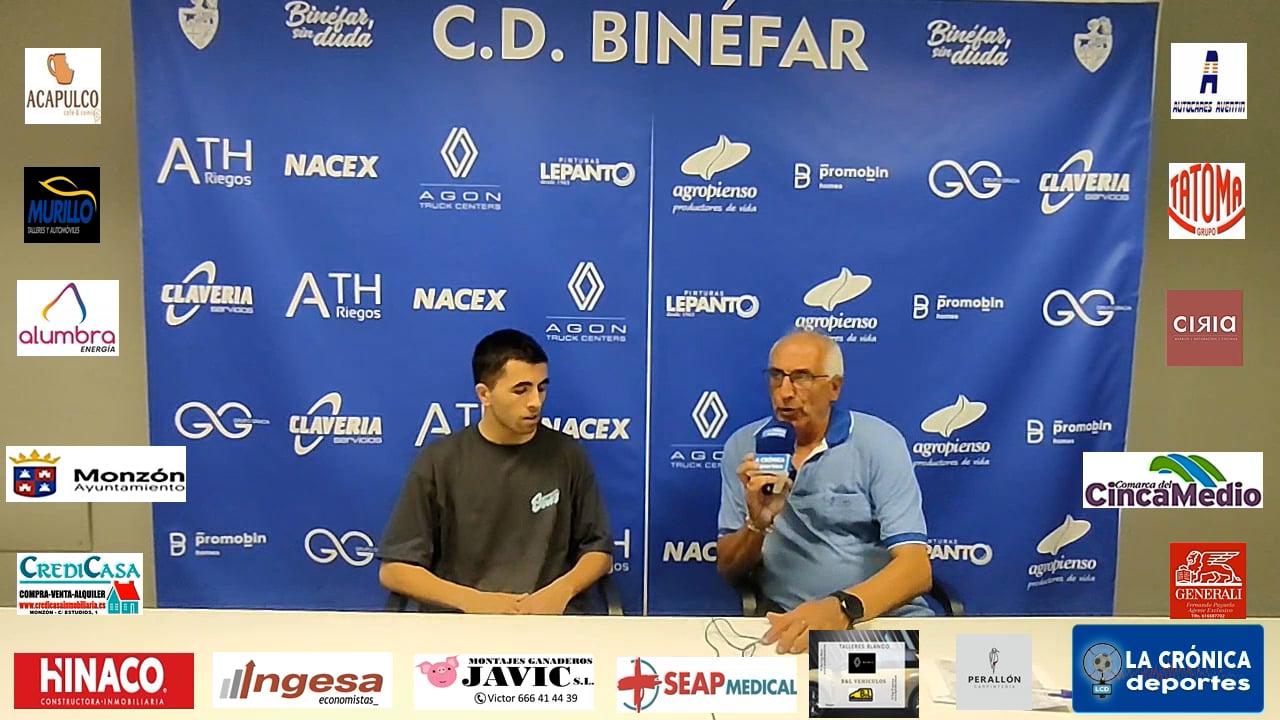 CD BINÉFAR  1-1 AT.MONZÓN  ALUMBRA  COPA FEDERACIÓN   SEMIFINAL  VUELTA   VICTOR  NEVOT  ( JUGADOR  CD BINÉFAR )