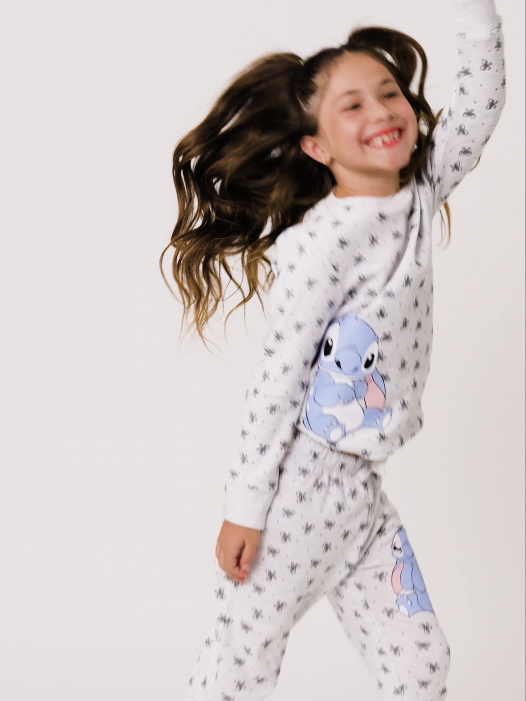 סט פיג’מה ארוכה לעונת המעבר STITCH