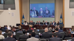 كلمة لوزير الخارجية أسعد الشيباني أمام المجلس التنفيذي لمنظمة حظر الأسلحة الكيميائية