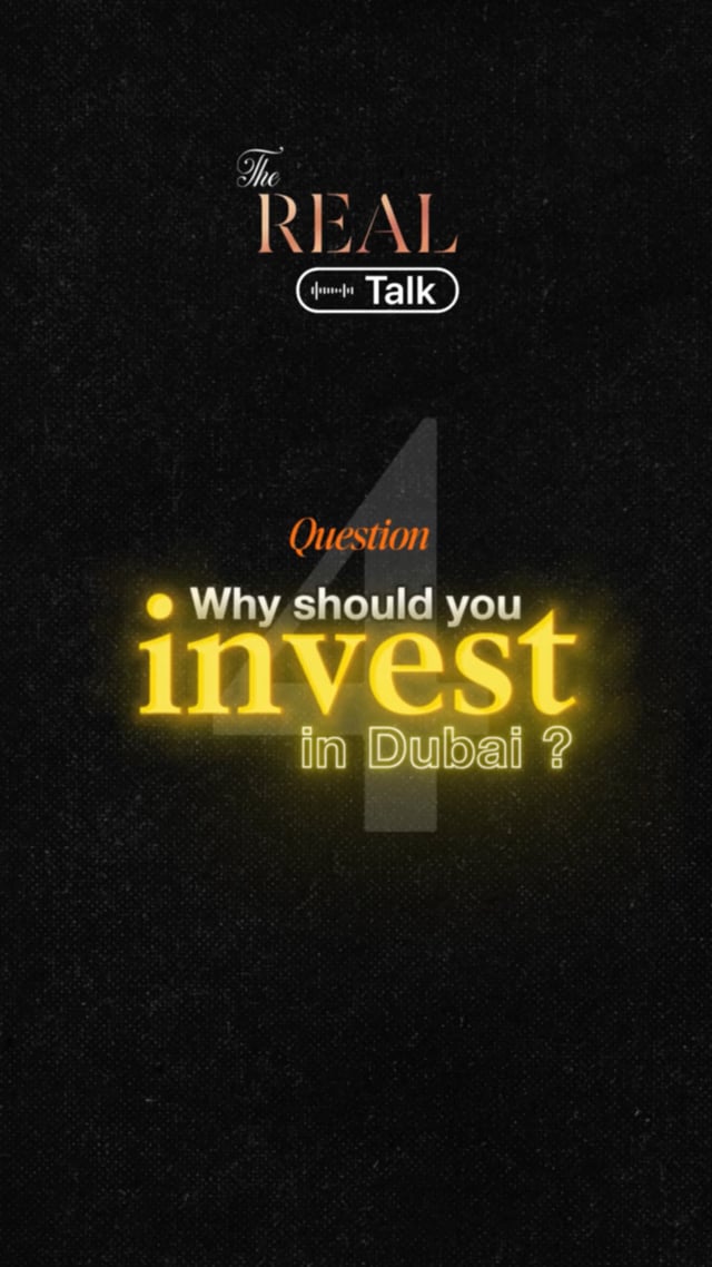 [SRM] REAL TALK - EP 4 - Why invest in Dubai
