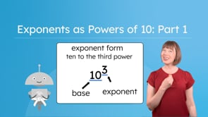 Exponents as Powers of 10: Part 1