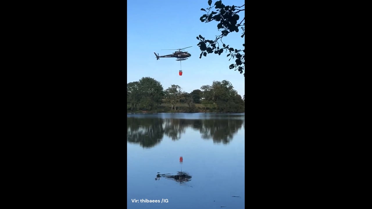 Drama helikopterja nad jezerom