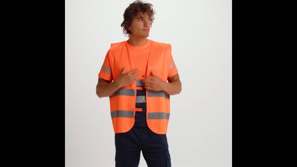 GILET DE SECURITE PUBLICITAIRE ADULTE 'FLUOSAFE'