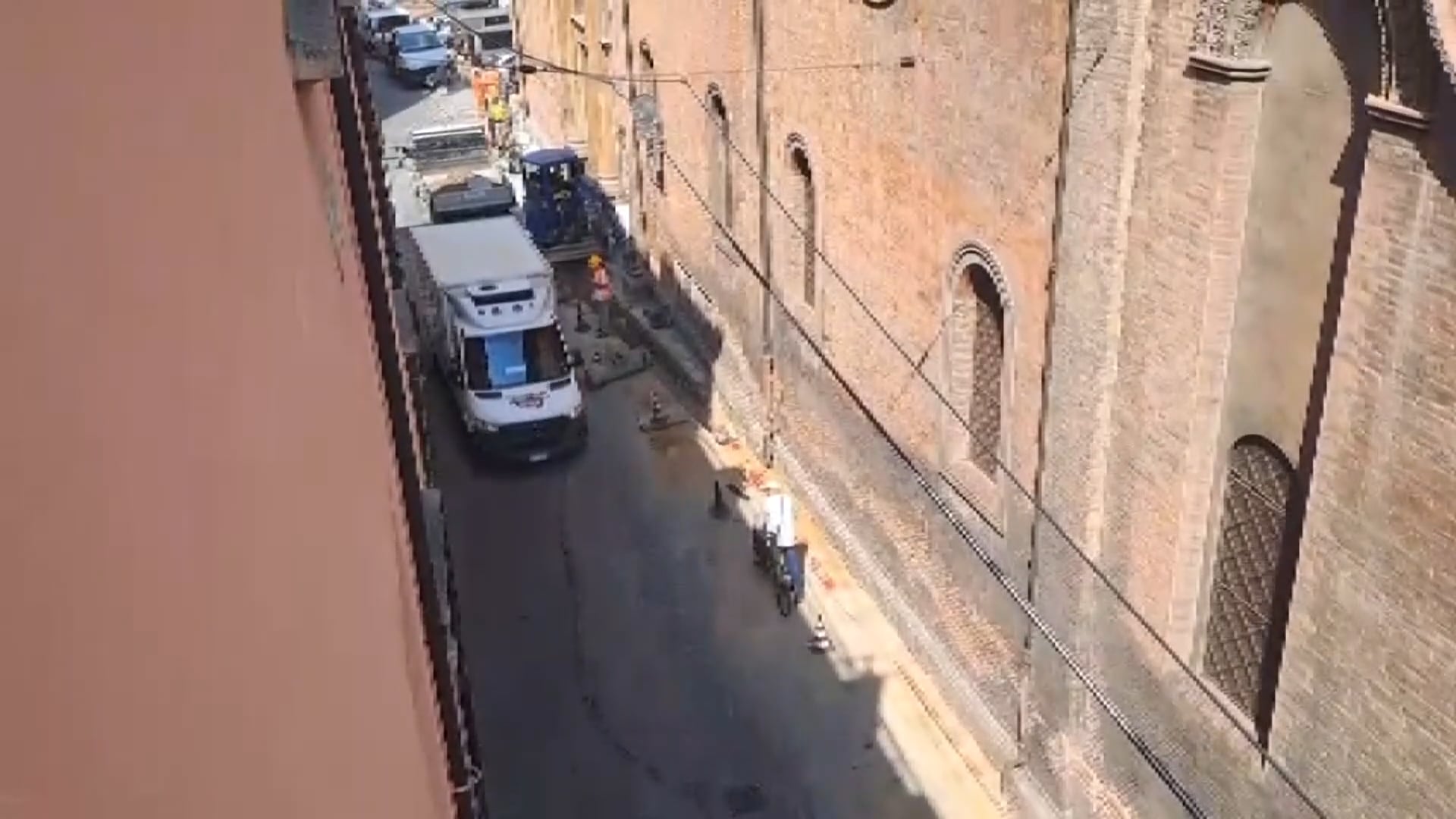 In via Marsala è spuntato un cantiere