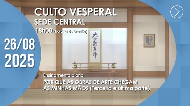 Capa do vídeo “Culto Vesperal | Sede Central - 26/08/2025”