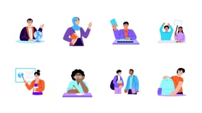 Animated University Illustration Art, an Education Illustration by Creative Stall (Thumbnail 4 of 4)