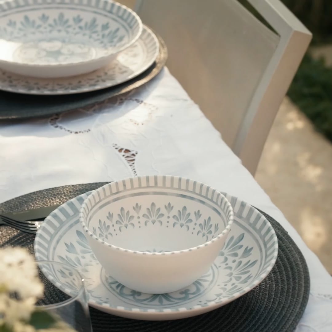 סדרת כלי אוכל מלמין Mykonos