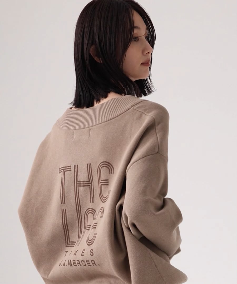 J.J.Mercer 別注　ロゴVネックプルオーバー　BABYLONE J.J. Mercer】＜別注＞ロゴVネックプルオーバー | [公式]バビロン