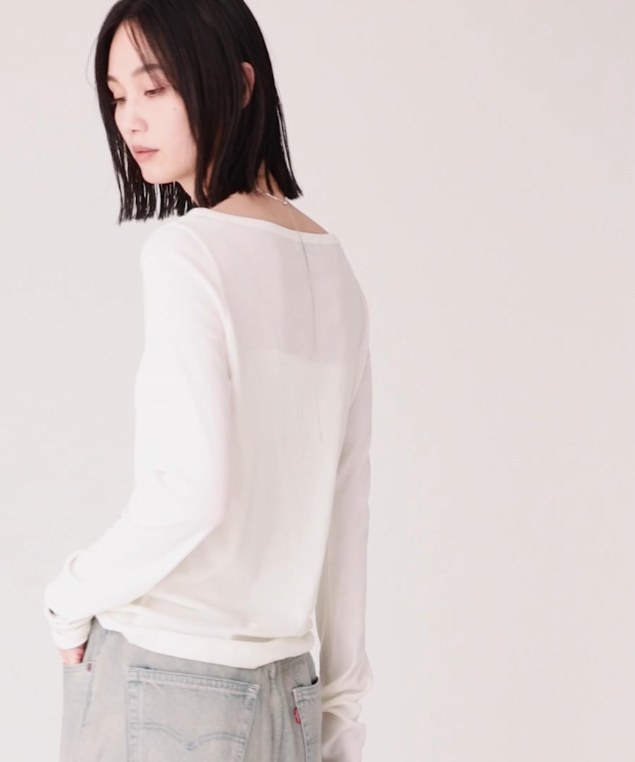 Babiron専属 BABYLONE ニット セーター ソフトコードヤーンプルオーバー レディース