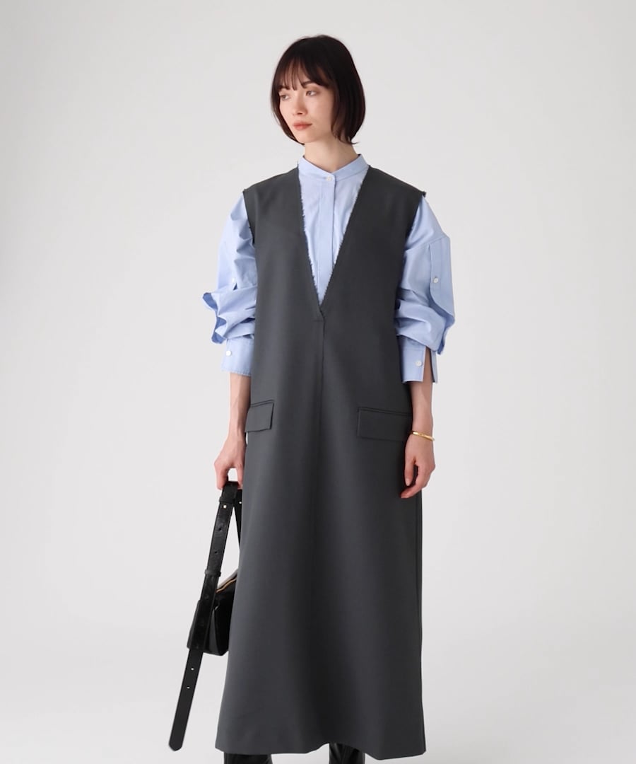 ツイルVネックワンピース | [公式]バビロン（BABYLONE）通販