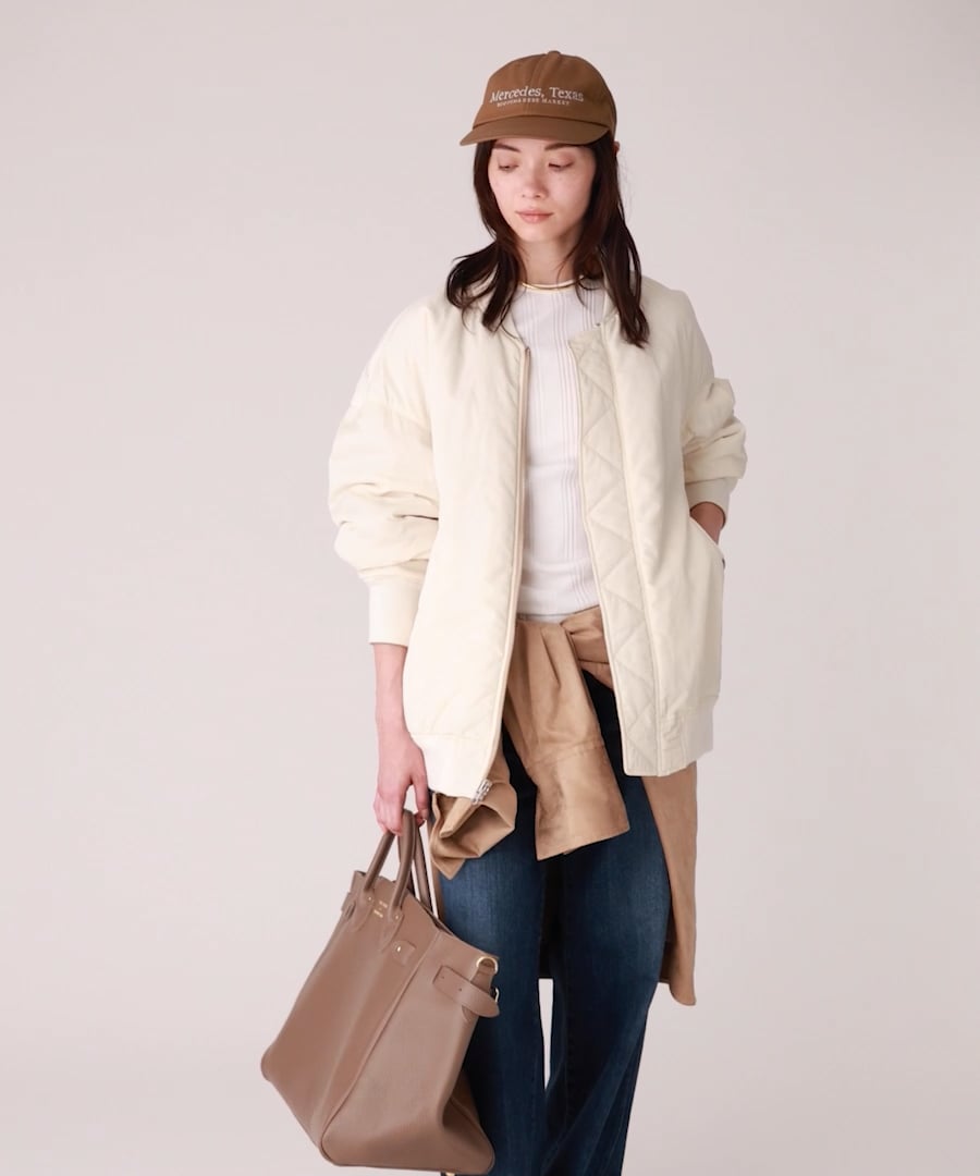peach♡✴新品✴BABYLON　リバーシブル ミドルMA-1 BABYLONE｜リバーシブルMA-1 | Rakuten Fashion(楽天