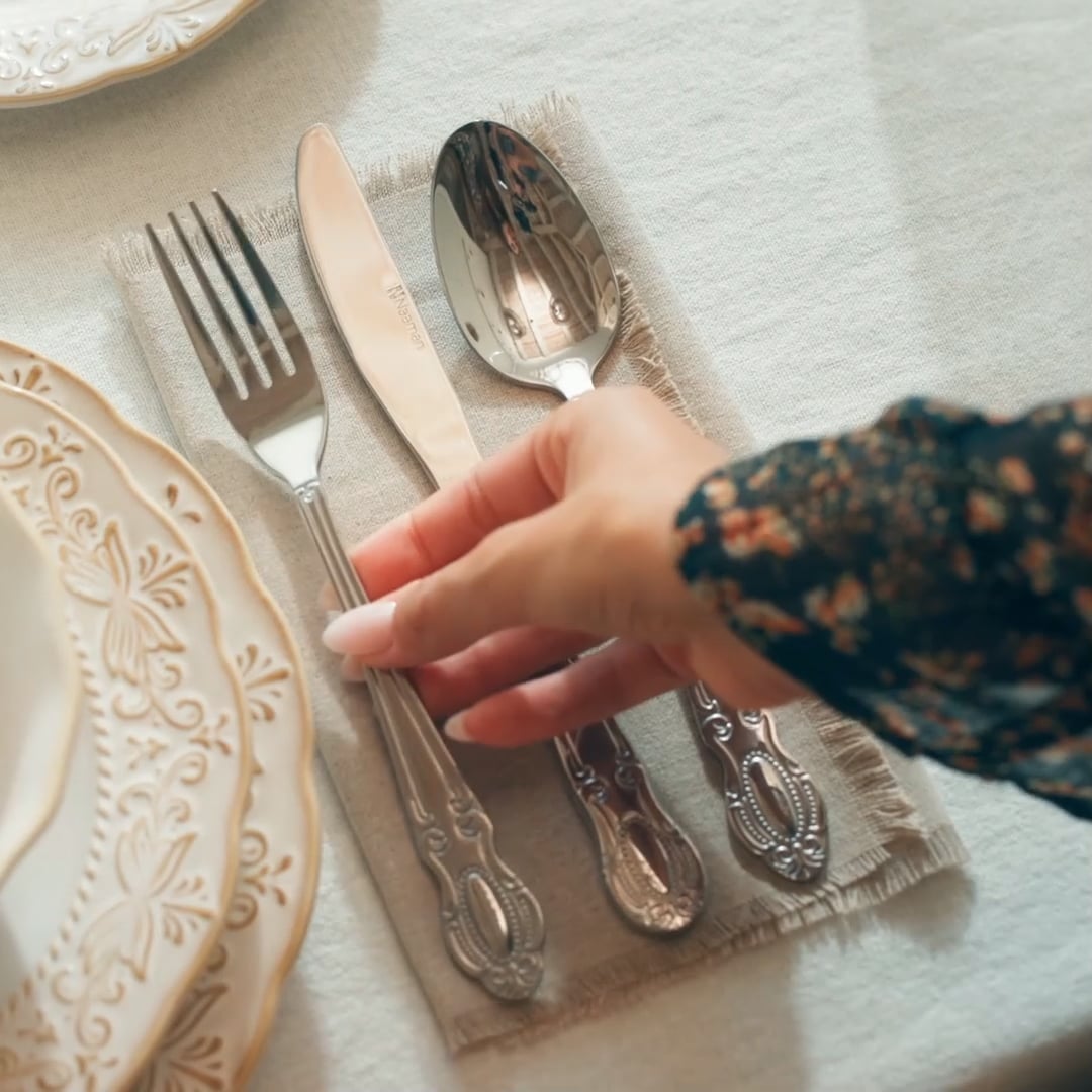 סט סכו”ם 24 חלקים נירוסטה Covent