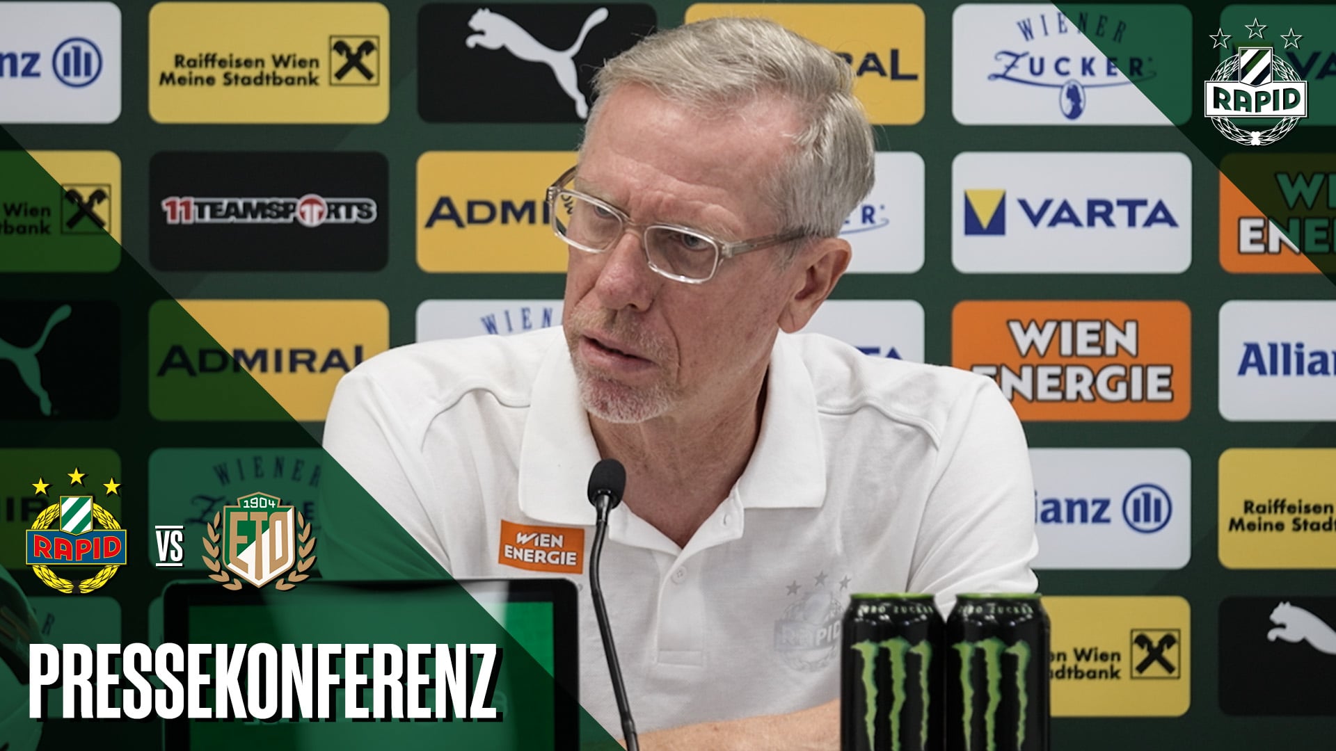 Pressekonferenz vor dem Rückspiel gegen Győri ETO FC