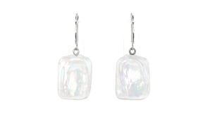 5-14mm Cultured Pearl Drop Earrings in Sterling Silver
