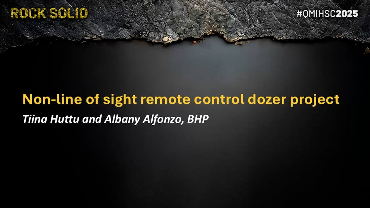 Huttu/Alfonzo - Non-line of sight remote control dozer project