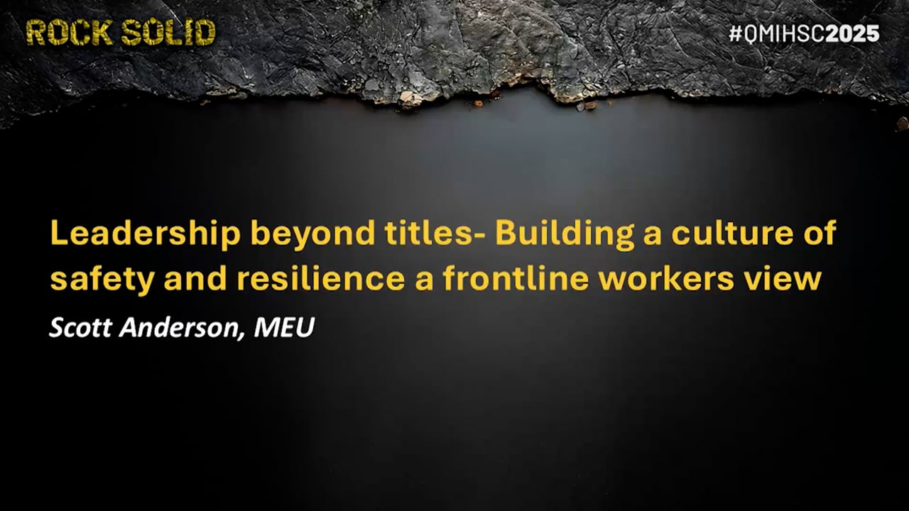 Anderson - Leadership beyond titles- Building a culture of safety and resilience a frontline workers view
