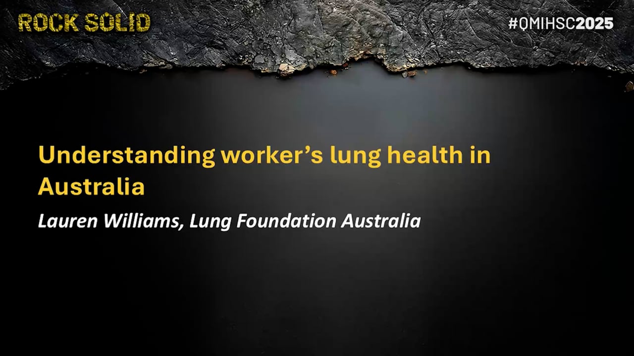 Williams - Understanding worker’s lung health in Australia