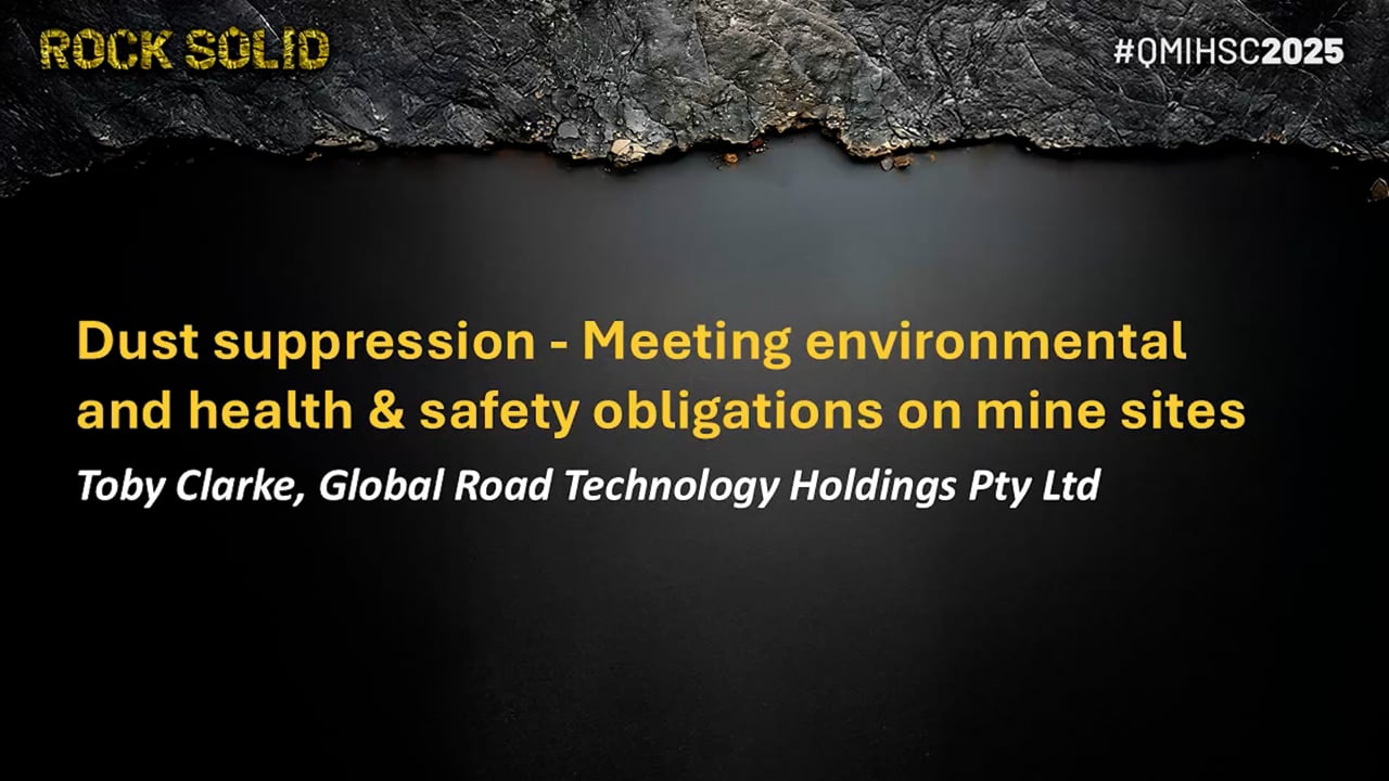 Clarke - Dust suppression - Meeting environmental and health & safety obligations on mine sites