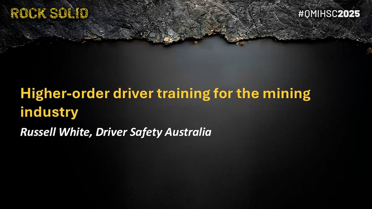 White - Higher-order driver training for the mining industry