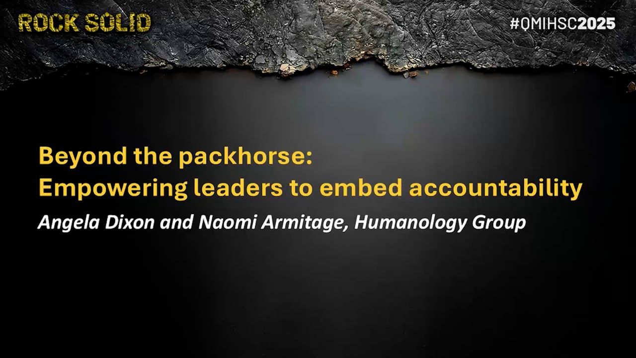 Dixon/Armitage - Beyond the packhorse: Empowering leaders to embed accountability