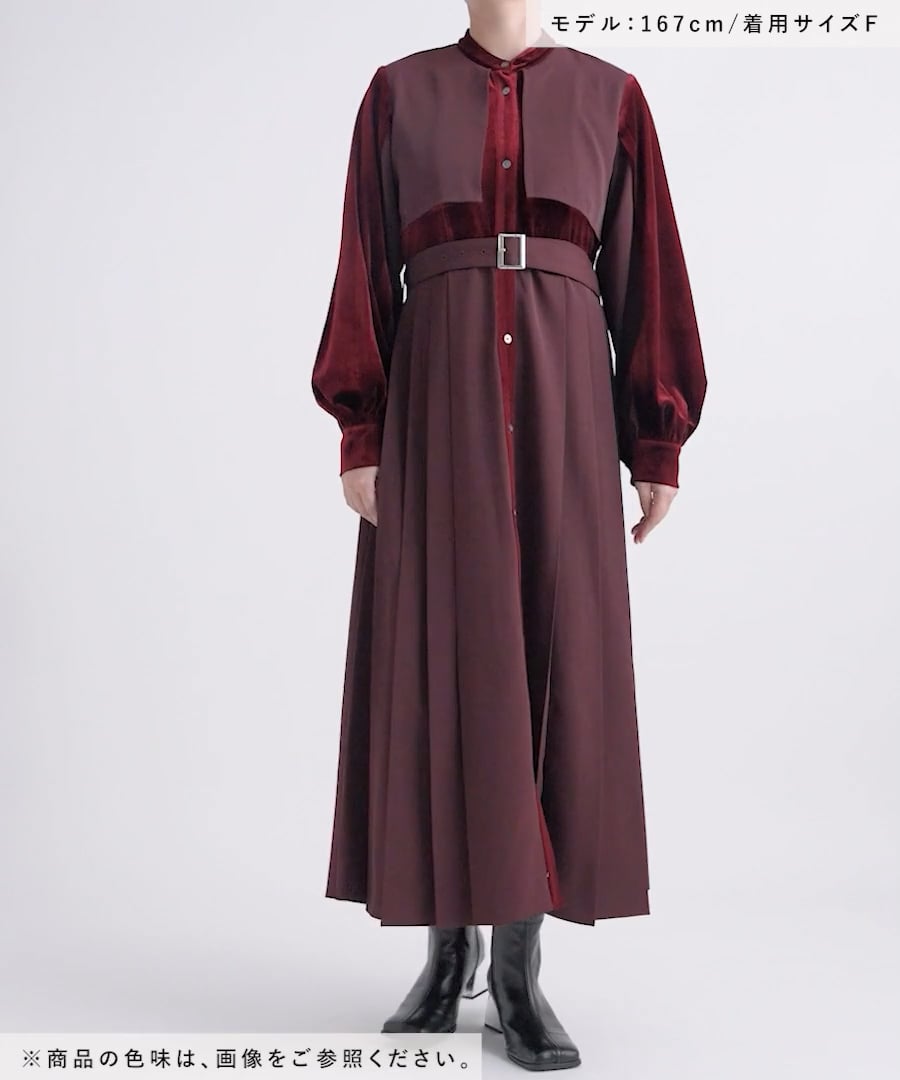 LADIES】マルチマテリアルプリーツワンピース | [公式]ハレ（HARE）通販