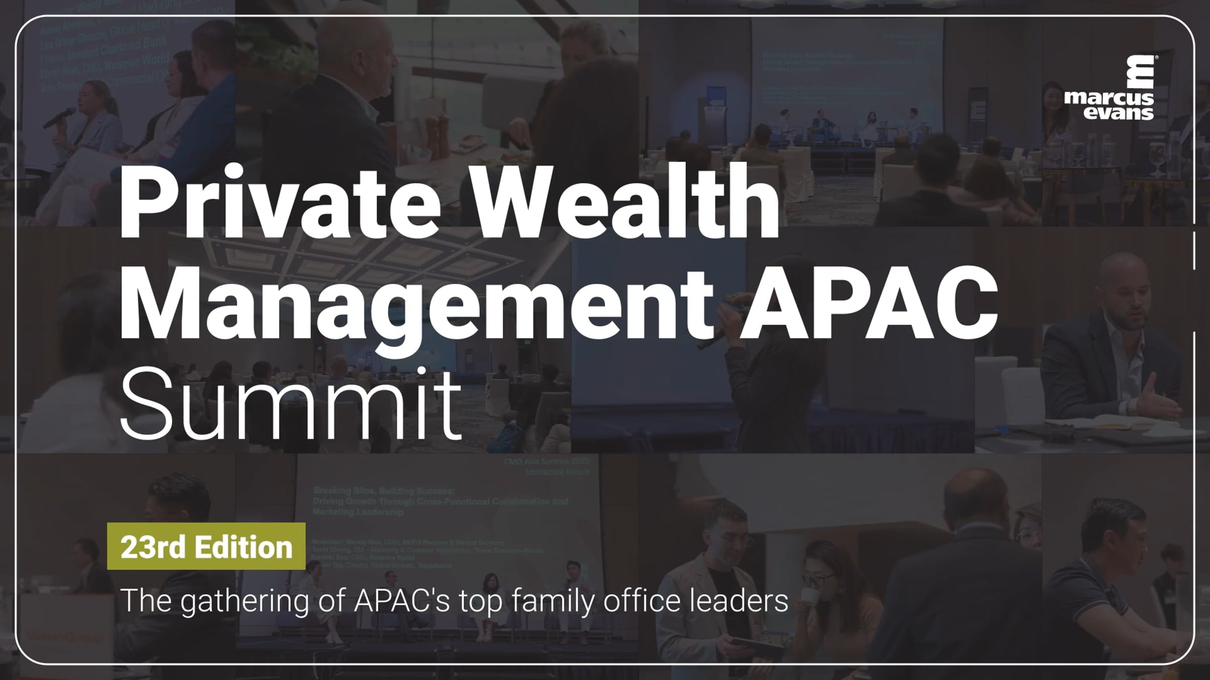 Private Wealth Management APAC Summit 30-31 October 2025 | Videos ...