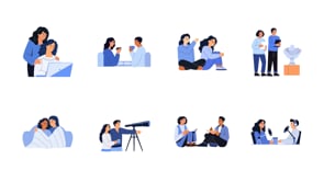 Animated Friends Illustration Set, a Person Illustration by Brickclay (Thumbnail 5 of 5)