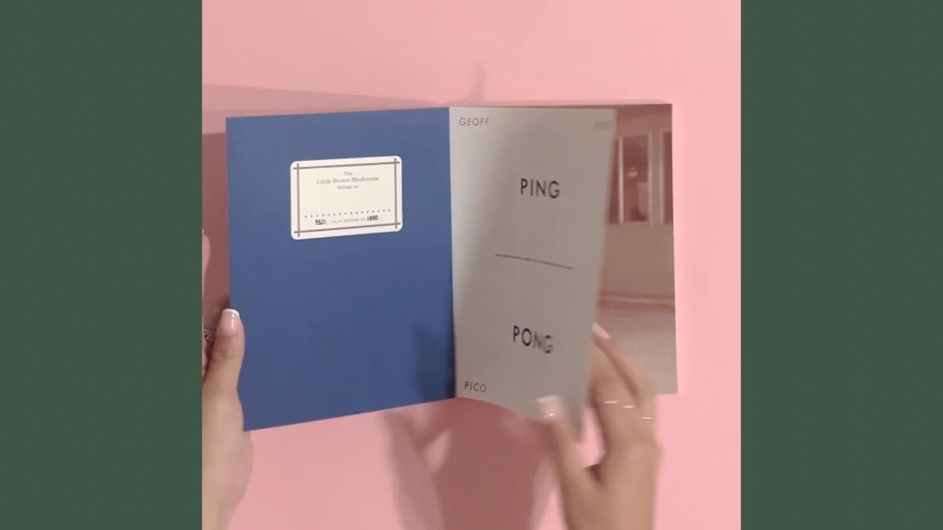 【希少本】Ping Pong by Geoff Dyer & Pico Lyer 希少本】Ping Pong by Geoff Dyer & Pico Lyer