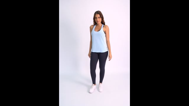 Camiseta Fitness Azul Pastel Air Dry Fit
