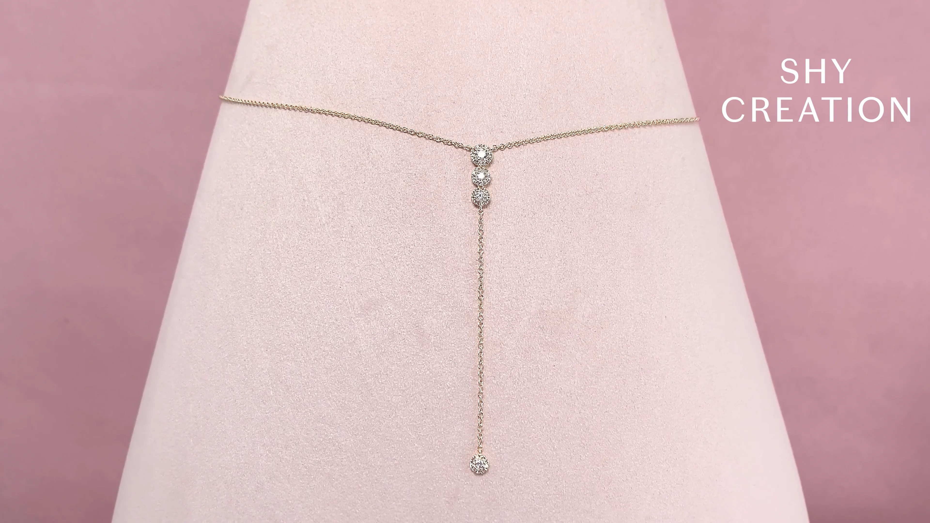 0.29CT DIAMOND LARIAT NECKLACE – Shy Creation